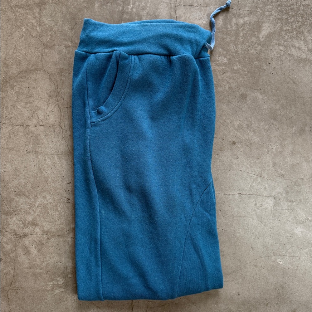 Aviator Nation Sweatpants blue Men Medium, rainbow cuff at bottom